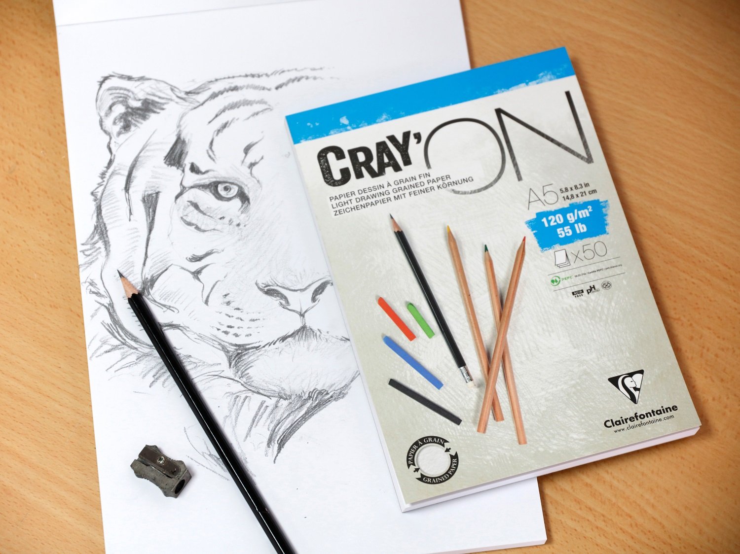 clairefontaine-975037c-zeichenpapier-rolle-cray-on-200g-10-m-x-1-50-m-extra-wei image 2