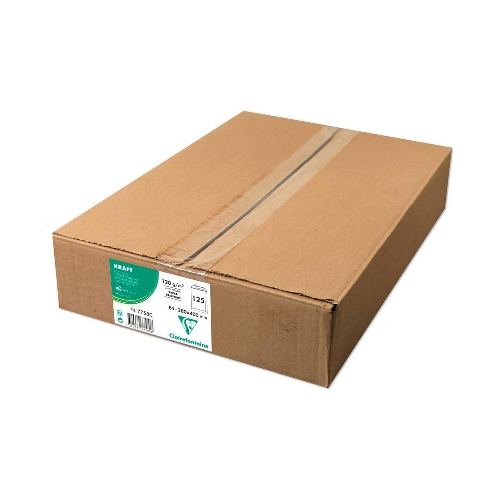 clairefontaine-7758c-versandtaschen-kraftbraun-e4-280x400-mm-selbstklebend-120g- image 2