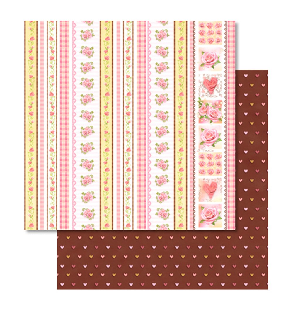 ursus-70300083-premium-glitter-scrapbook-paper-rosen-30-5-x-30-5-cm-5-blatt image 2