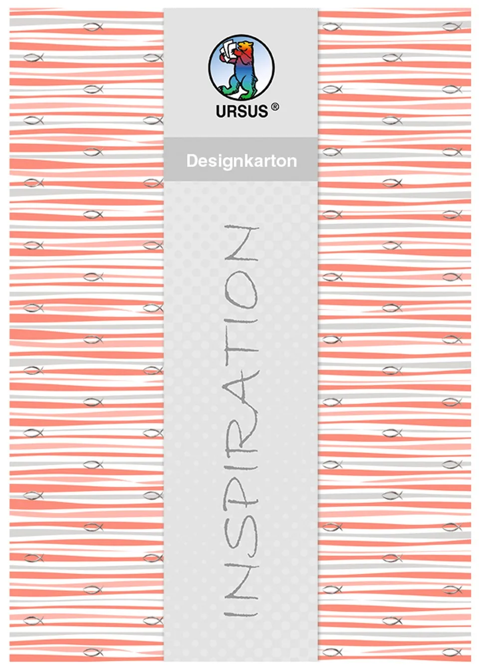 ursus-62154602-designkarton-jesus-orange-streifen-din-a4-200-g-qm-5-blatt-einsei image 1