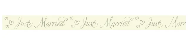 ursus-masking-tape-just-married-3-deko-klebeband-aus-reispapier-15-mm-x-10-m image 1