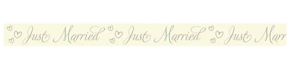 ursus-masking-tape-just-married-3-deko-klebeband-aus-reispapier-15-mm-x-10-m image 1