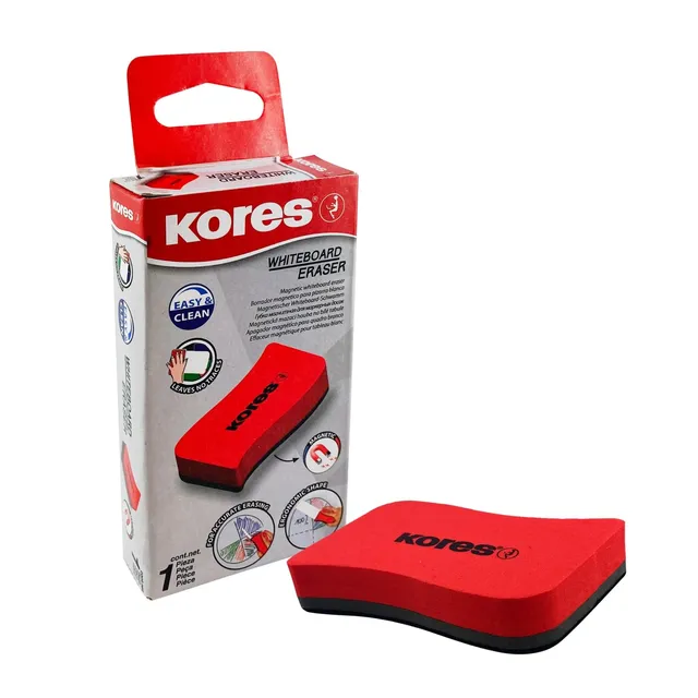 kores-magnetischer-whiteboard-schwamm-100-x-70-x-20-mm-trocken-wischer-rot image 1