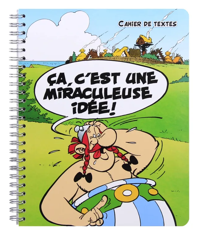 clairefontaine-asterix-schulheft-17x22-cm-kariert-164-seiten-mit-comic-seiten image 1