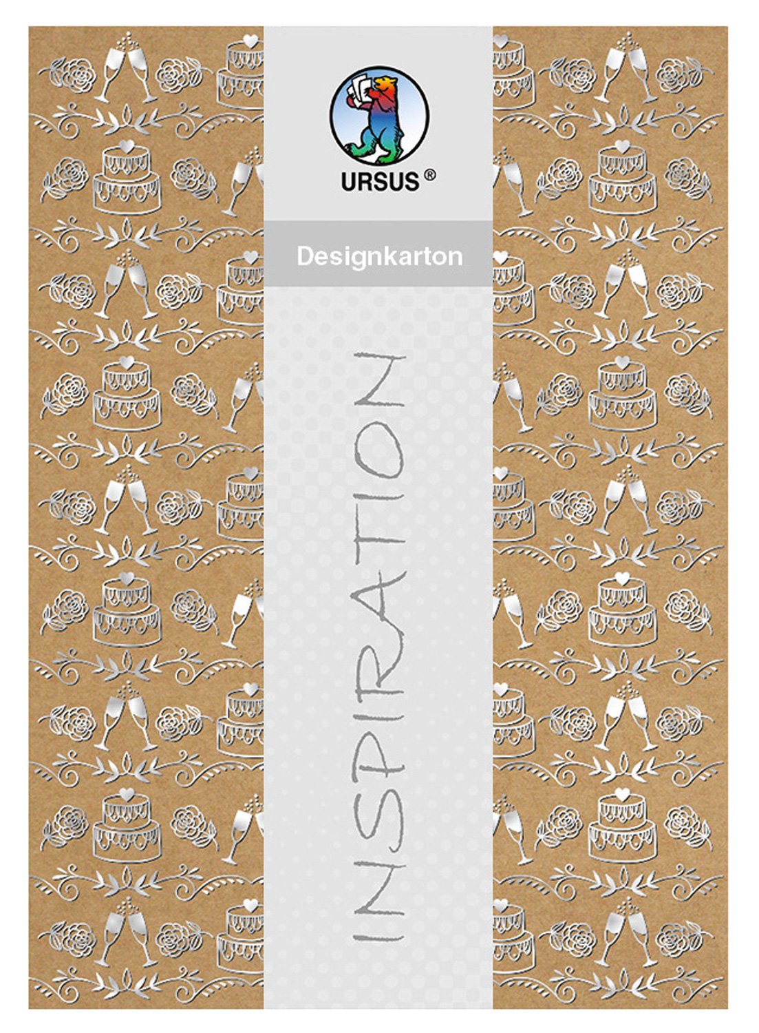 ursus-62384604f-designkarton-selection-feier-silber-din-a4-250-g-qm-25-blatt-kra image 1