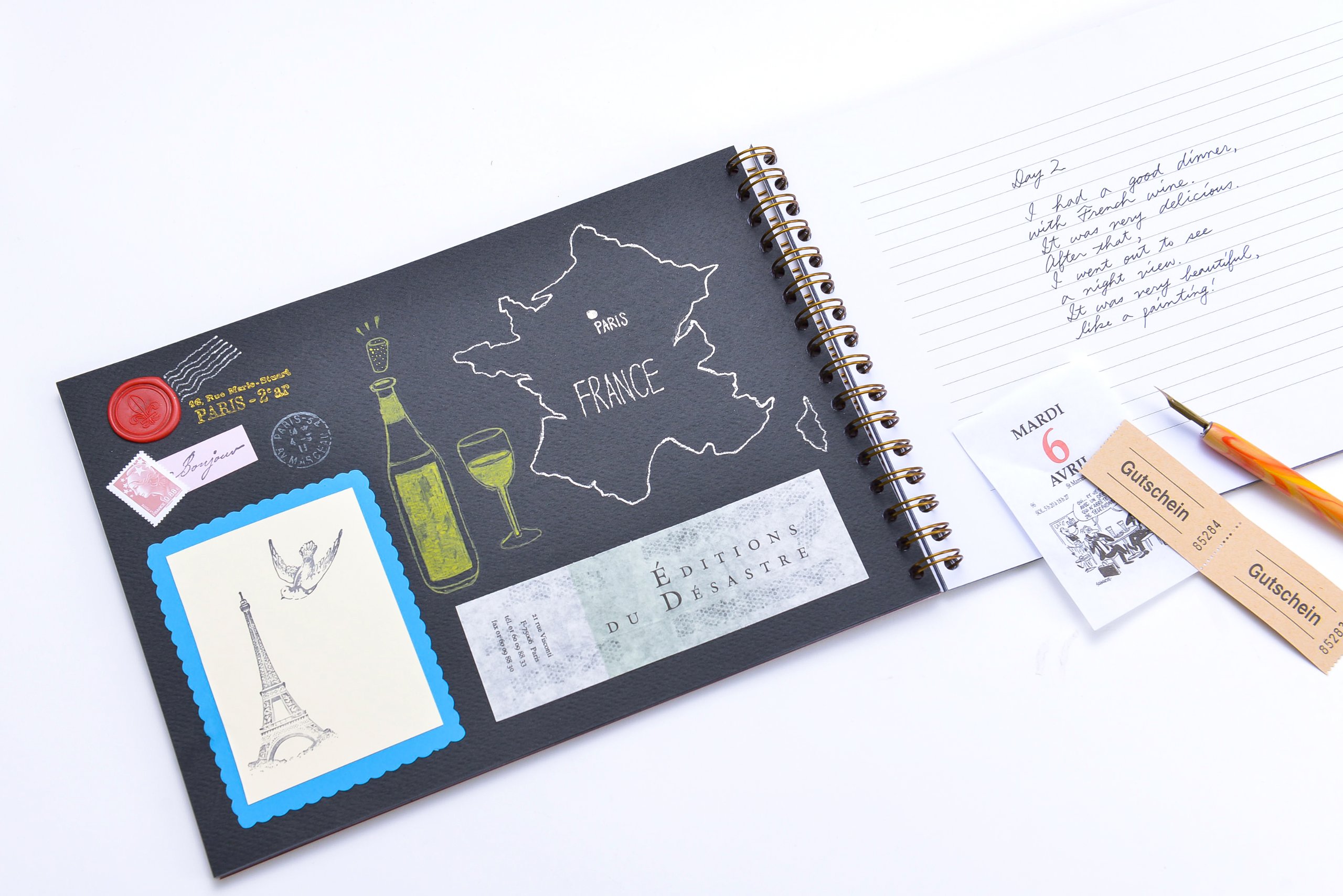 clairefontaine-age-bag-reisealbum-din-a4-quer-liniert-blanko-tabakbraun image 3