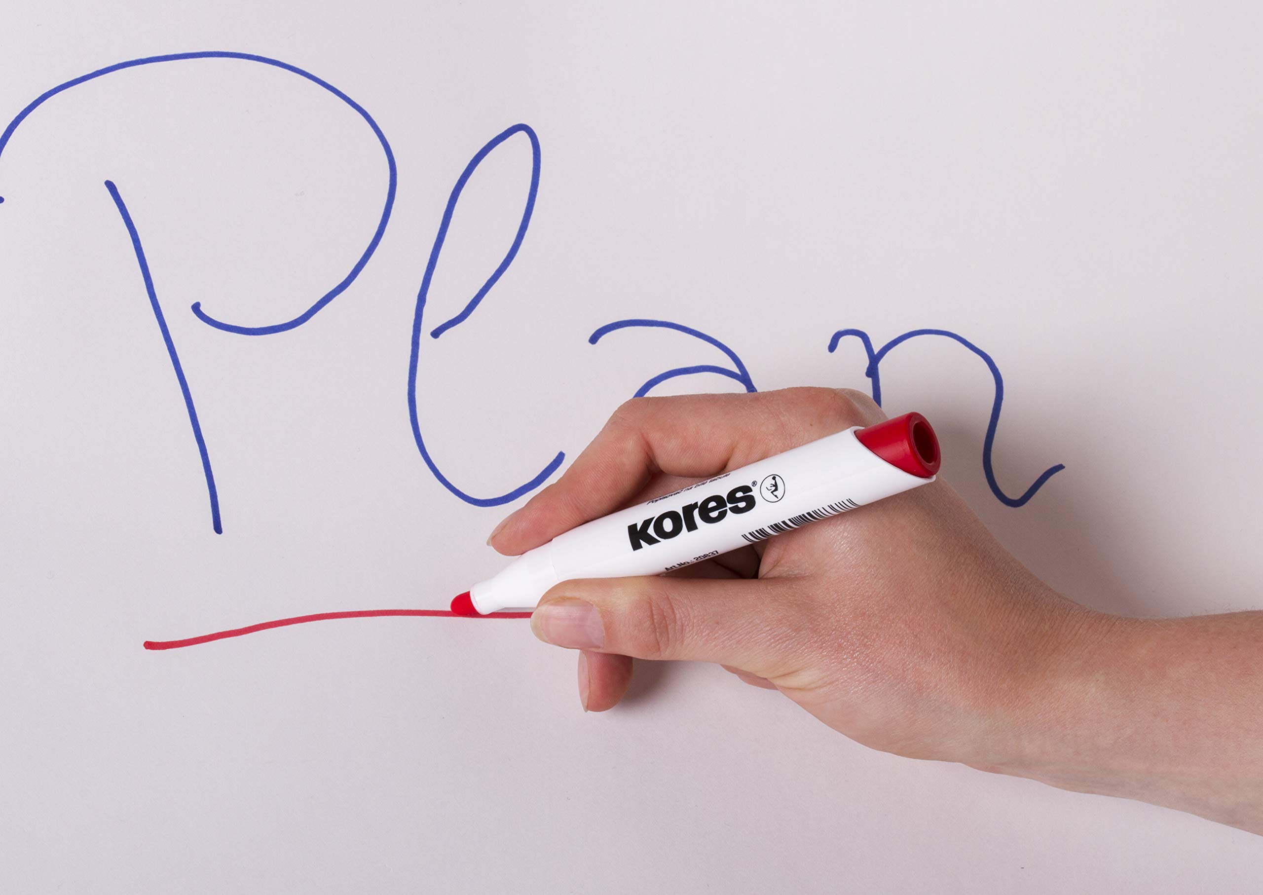 kores-k-marker-xw1-whiteboard-marker-rundspitze-6er-set-sortiert image 5
