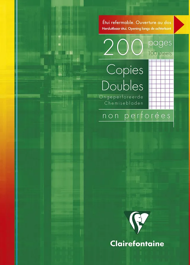 clairefontaine-5722c-kanzleib-gen-din-a4-kariert-packung-mit-100-blatt image 1