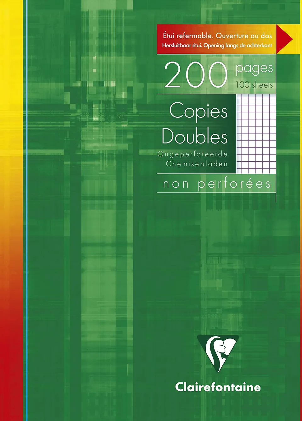 clairefontaine-5722c-kanzleib-gen-din-a4-kariert-packung-mit-100-blatt image 1