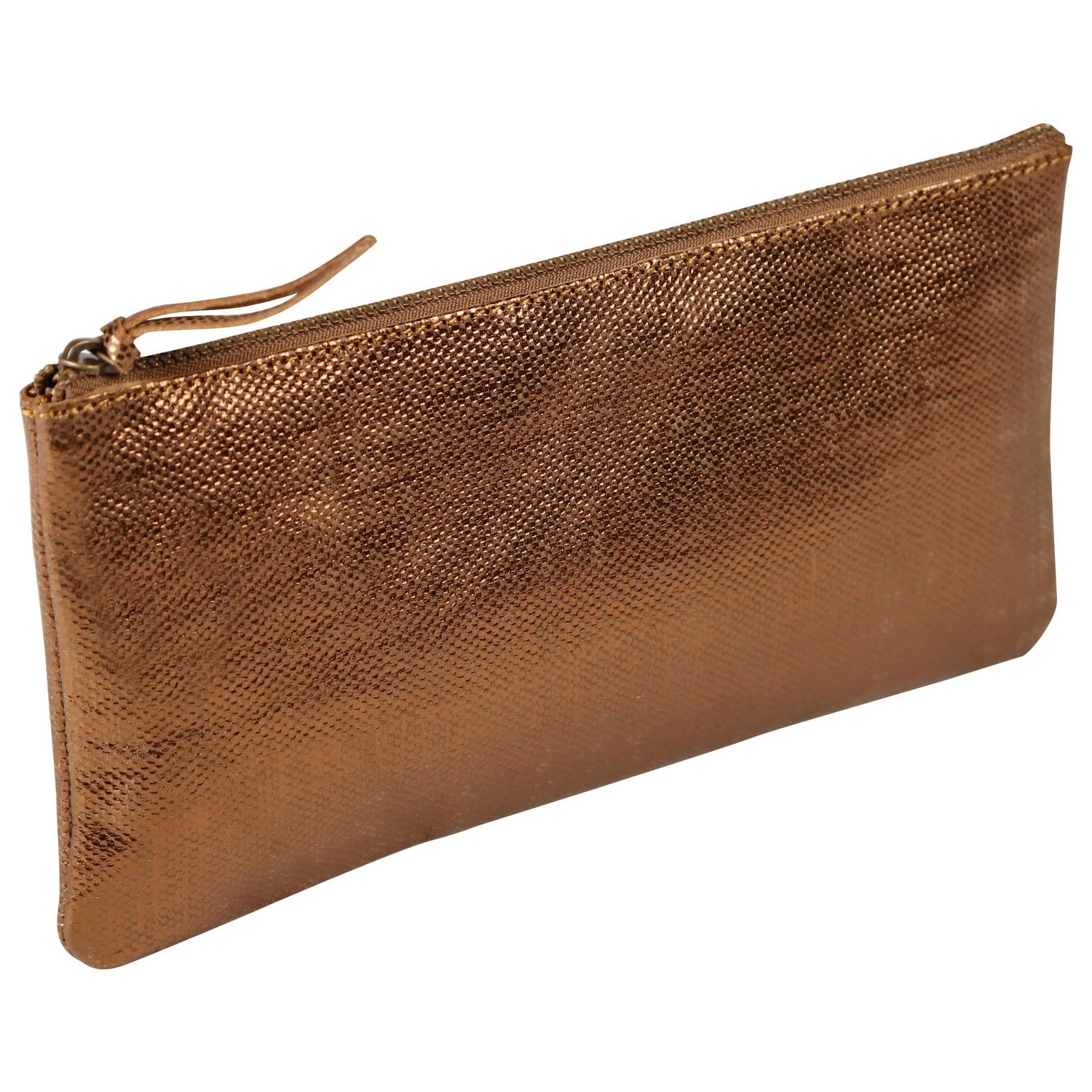 clairefontaine-kleo-pathra-410036c-flach-penale-aus-lammleder-22x11-cm-bronze image 1
