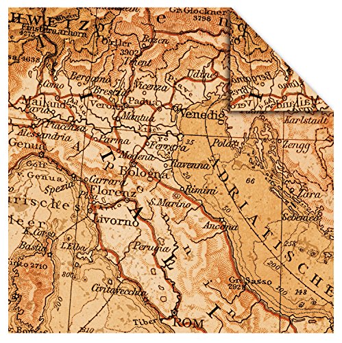 ursus-aurelio-stern-maps-vintage-faltbl-tter-braun-15x15-cm image 6