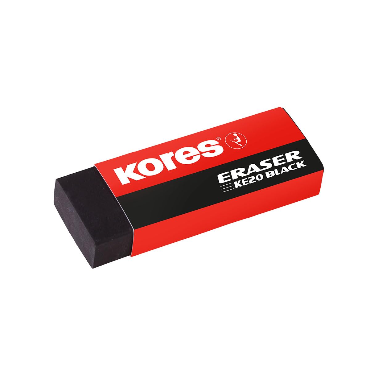 kores-ke-20-radiergummi-schwarz-pvc-60x21x10-mm-20-st-ck image 2