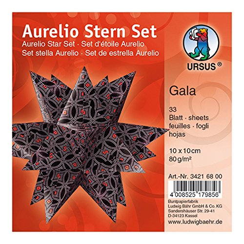 ursus-aurelio-stern-gala-faltbl-tter-weihnachtsstern-bastelset-schwarz-rosa-rot- image 5