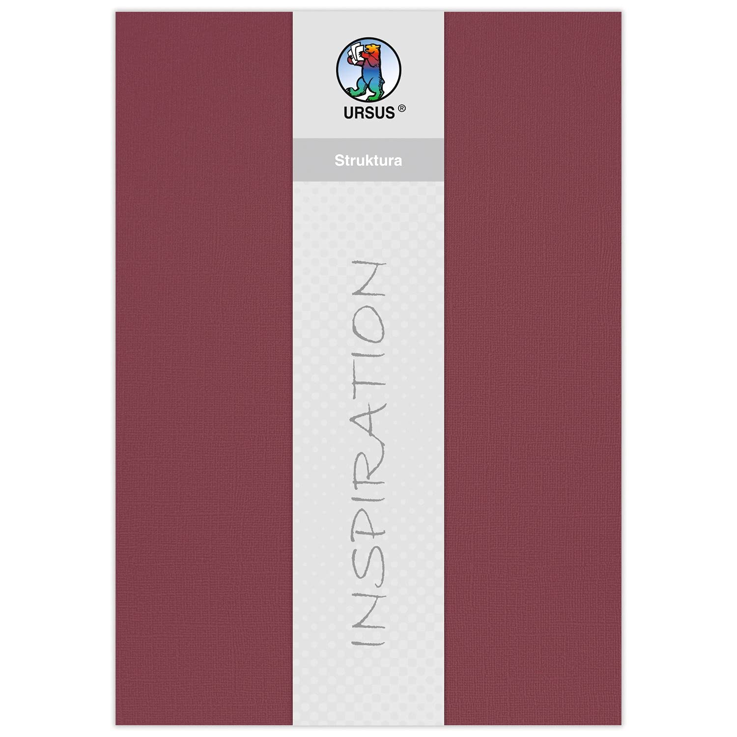ursus-80010024-bastelkarton-struktura-basic-2-burgunder-23-x-33-cm-220-g-qm-5-bl image 1