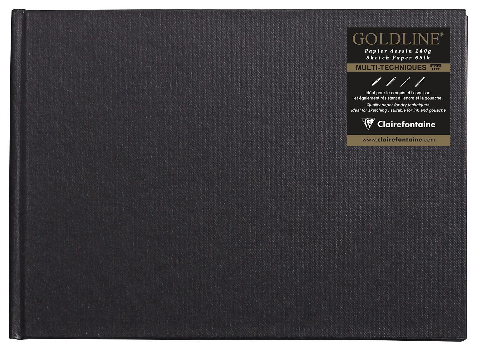 clairefontaine-goldline-carnet-cousu-a6-10-5x14-8-cm-skizzenbuch-64-blatt-140g-w image 7