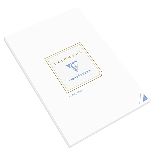 clairefontaine-triomphe-korrespondenzblock-6174c-a4-liniert-50-blatt-wei-90g image 2