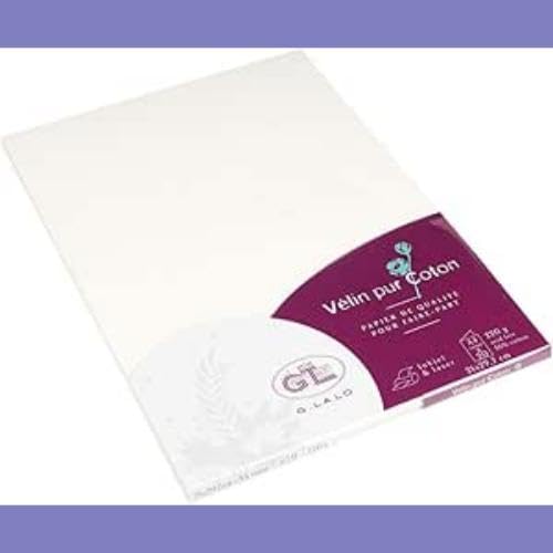 lalo-velin-briefpapier-a4-220g-cremewei-20-blatt-baumwolle image 8