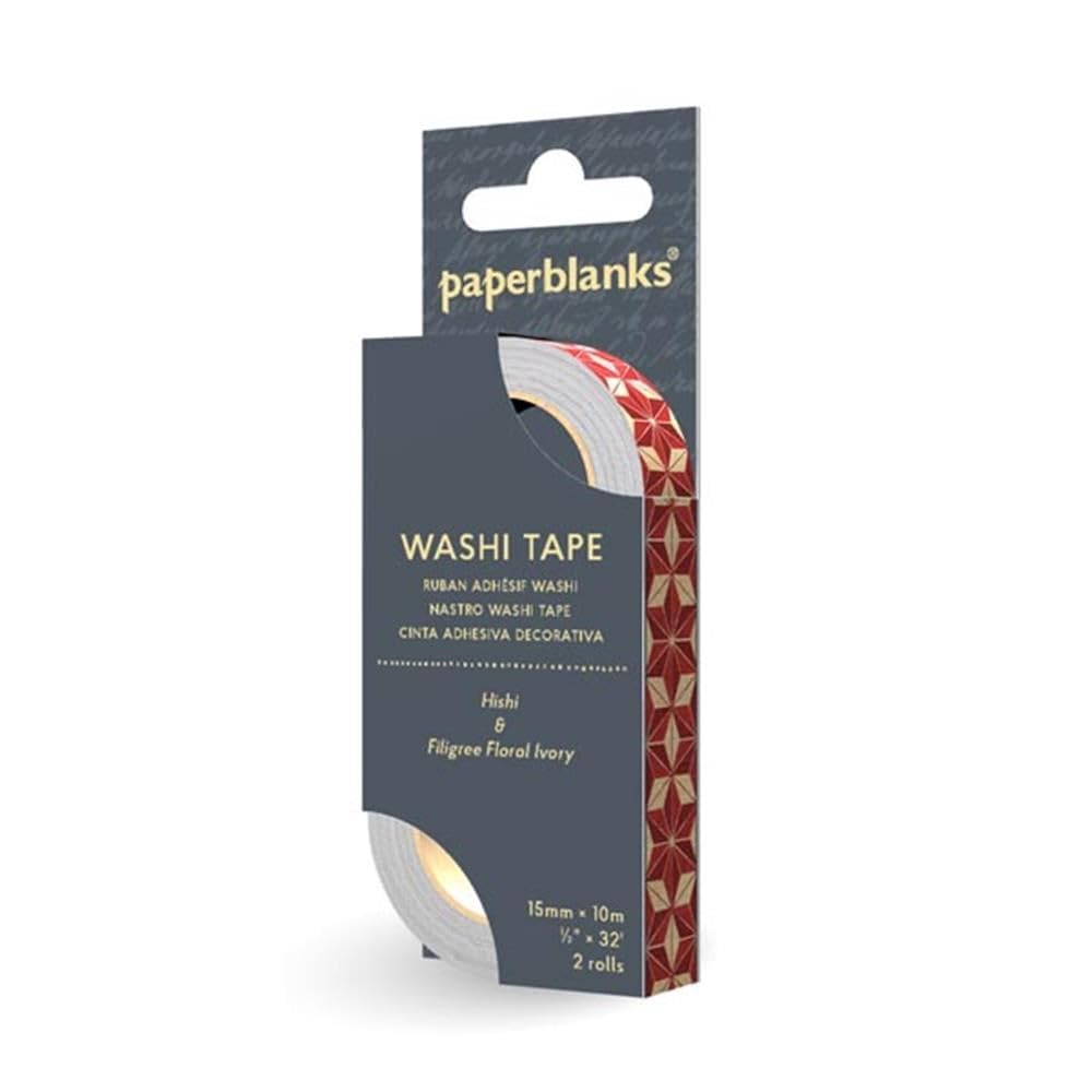 paperblanks-filigree-floral-ivory-hishi-washi-tape-mixed-pack-2-rollen-15-mm-x-1 image 4