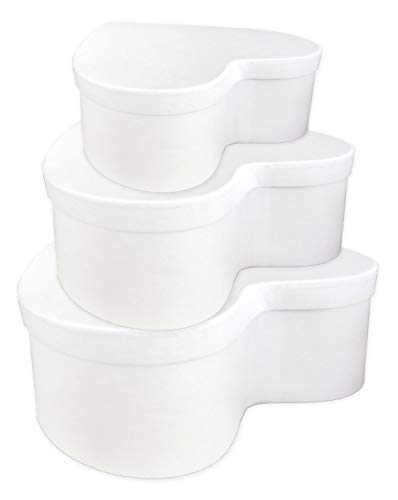 ursus-geschenkkartonset-mini-herz-blanko-3-kartons-wei-sortiert image 4