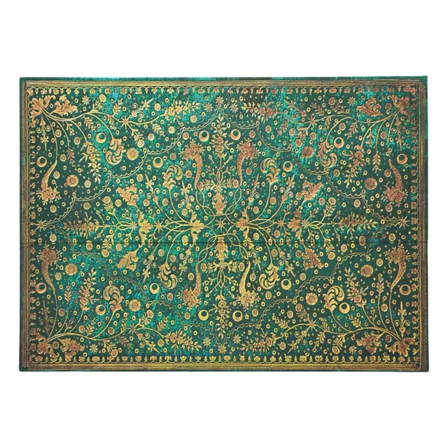 paperblanks-emerald-flower-nature-s-grace-dokumentenmappe-mit-wickelverschluss image 1