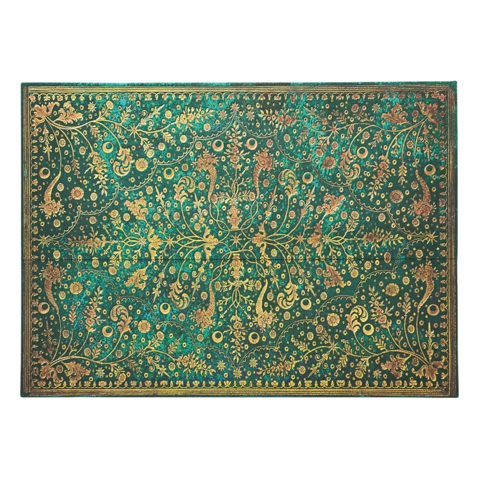 paperblanks-emerald-flower-nature-s-grace-dokumentenmappe-mit-wickelverschluss image 1