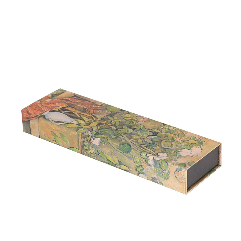 paperblanks-cezanne-s-terracotta-pots-and-flowers-stifteetui-mit-wickelverschlus image 1