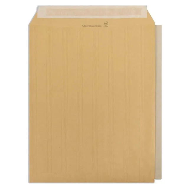 clairefontaine-7854c-versandtaschen-kraftbraun-260x330-mm-selbstklebend-90g-kart image 1