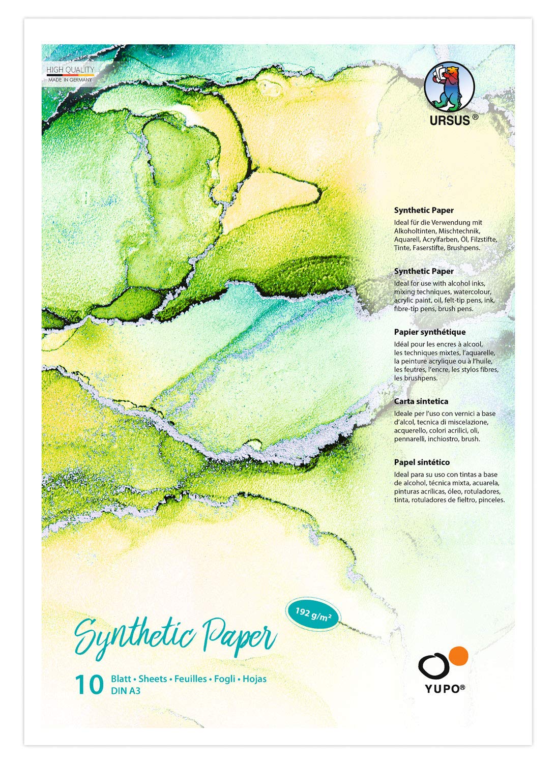 ursus-yupo-synthetic-paper-din-a3-192g-m-wei-10-blatt-reiss-wasserfest image 1