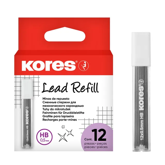 kores-5699015-druckbleistift-minen-0-5-mm-hb image 1