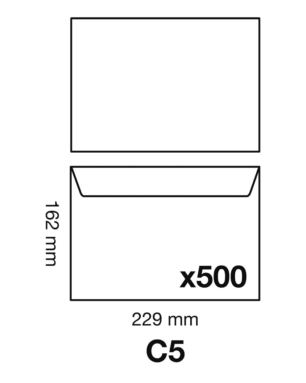 clairefontaine-calligraphe-697c-umschl-ge-c5-selbstklebend-80g-wei-500-st-ck image 3