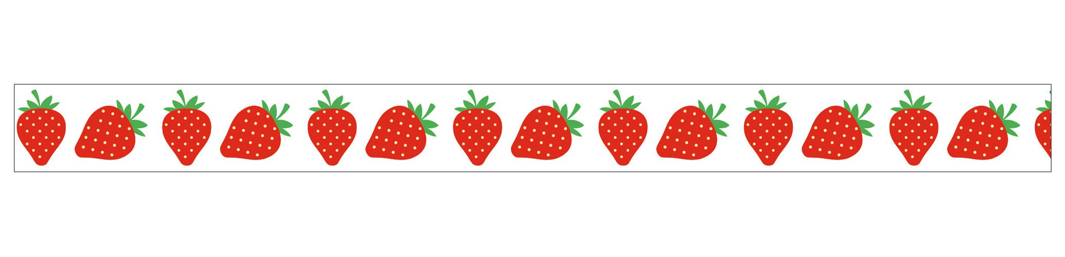 ursus-590500129-masking-tape-erdbeeren-washi-klebeband-15-mm-x-10-m image 1
