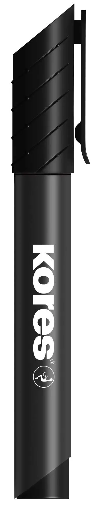 kores-k-marker-xp1-permanent-marker-schwarz-rundspitze-12er-pack image 1