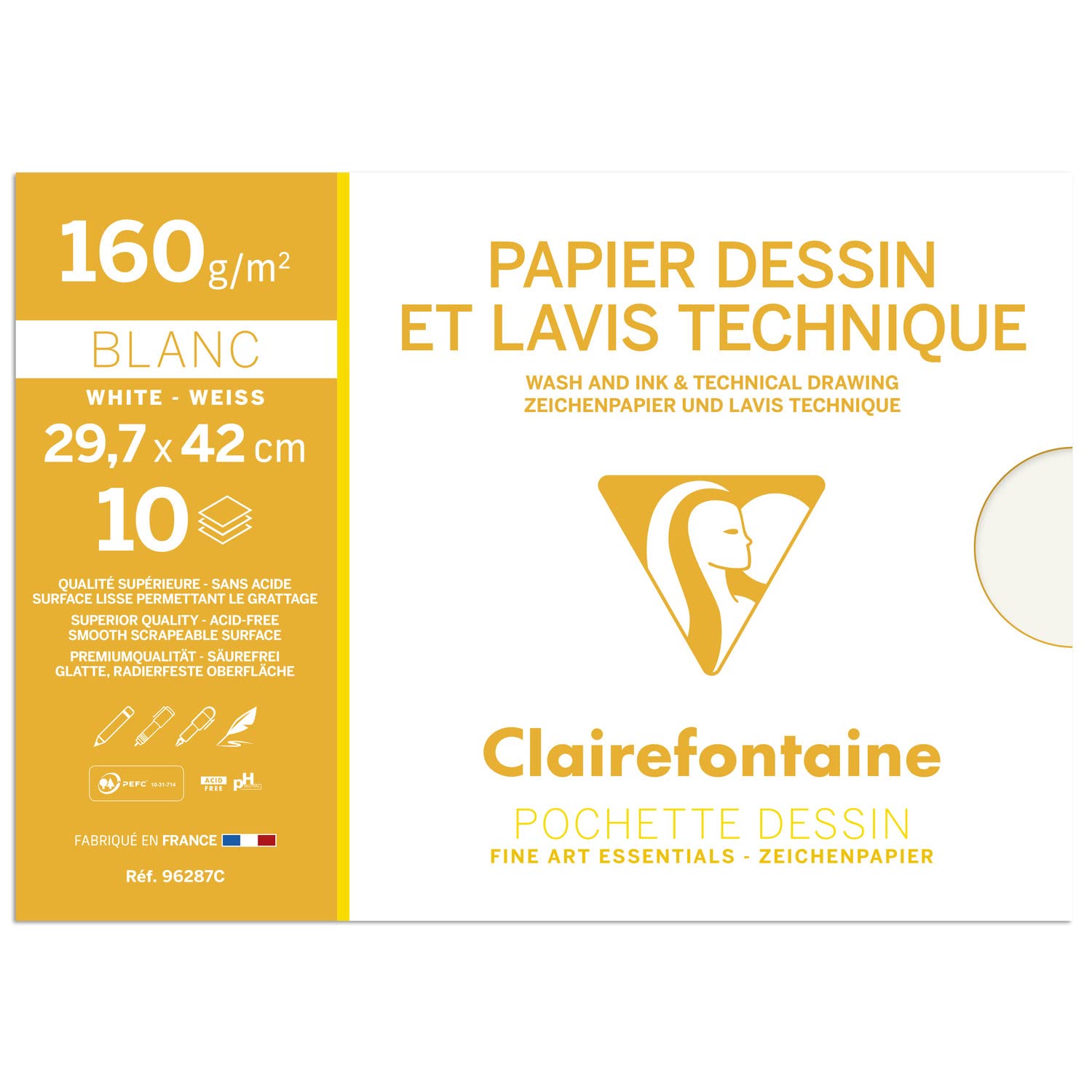 clairefontaine-96257c-zeichenpapier-a4-160-g-mappe-mit-12-bogen-wei image 7