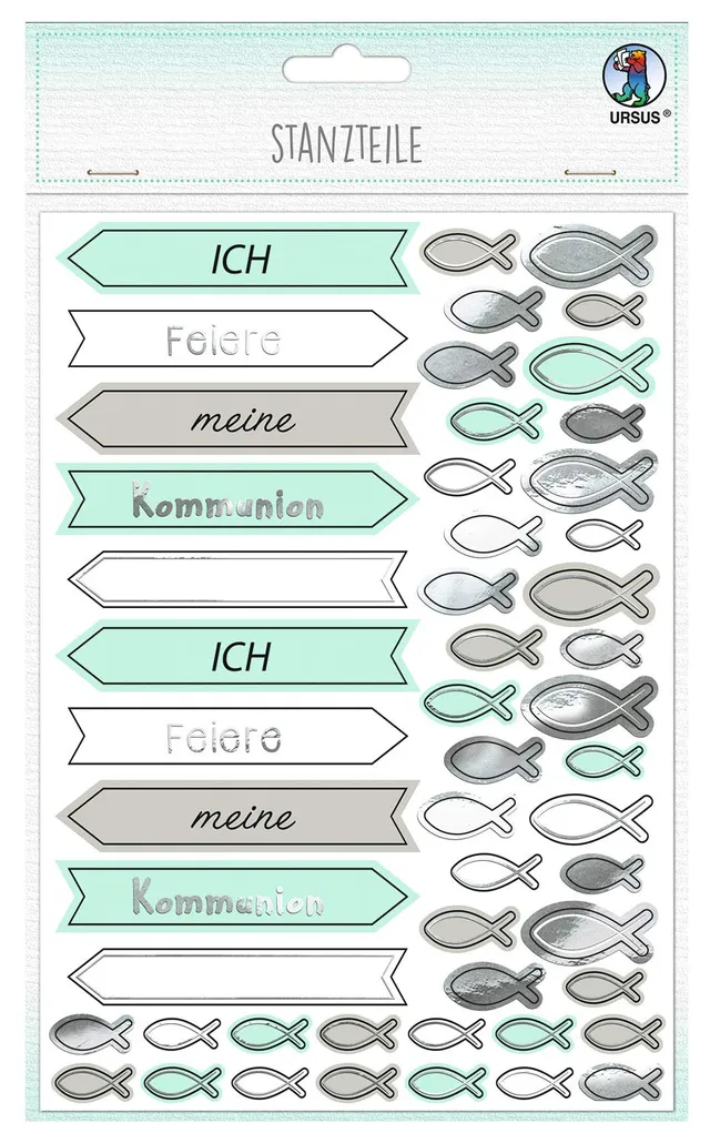 ursus-56919204f-stanzteile-ich-feiere-meine-kommunion-mint-taupe-312-teile image 1