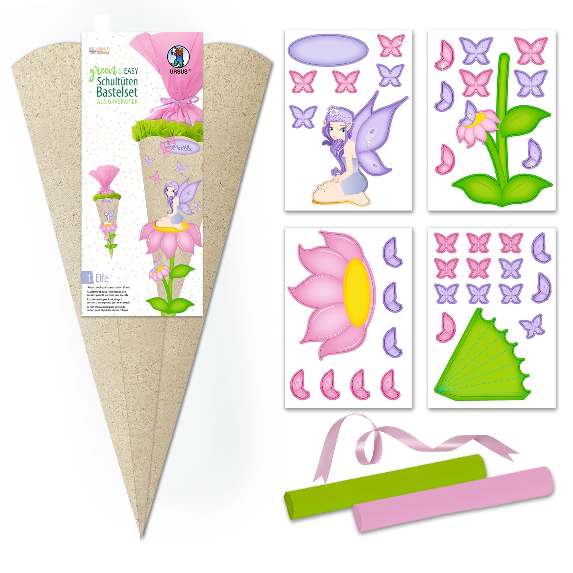 ursus-schult-te-bastelset-green-easy-elfe-68-cm image 2