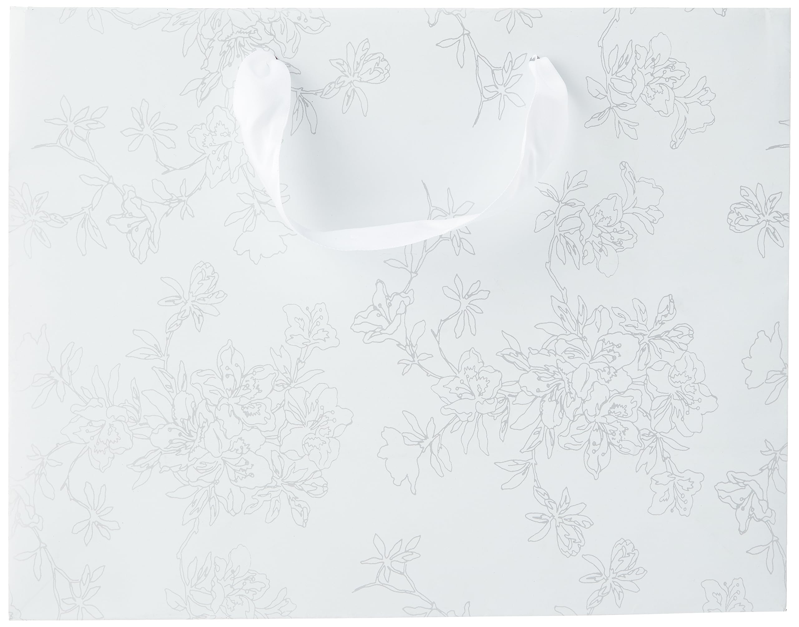 clairefontaine-223760c-geschenktasche-32-x-13-x-24-5-cm-arabesken-silber-wei image 2