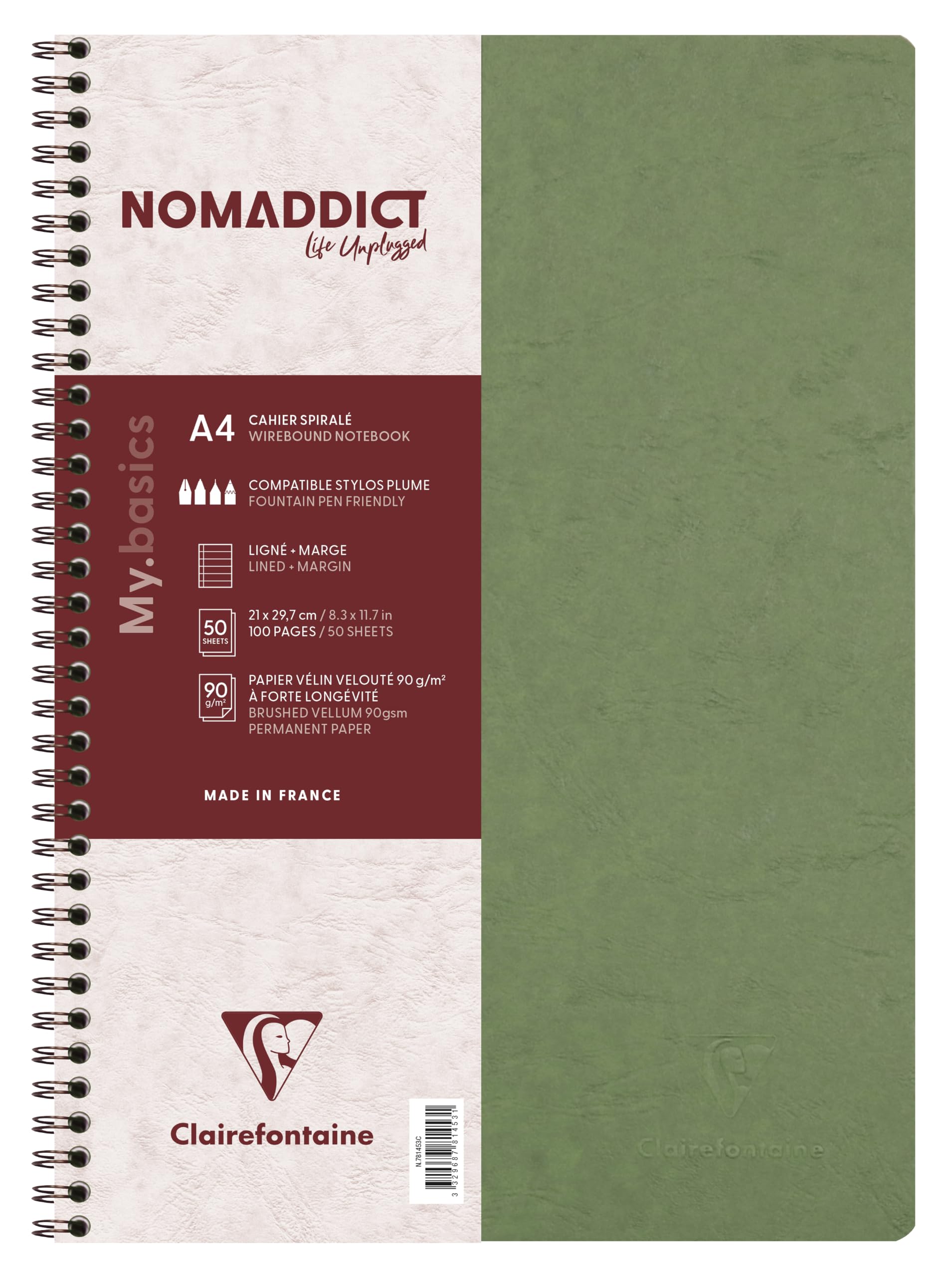 clairefontaine-spiralbuch-age-bag-a4-liniert-mit-rand-50-blatt-braun image 8