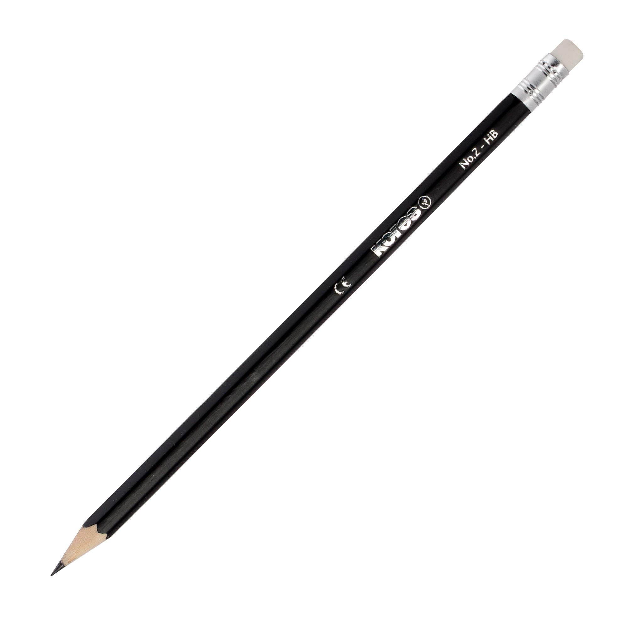 kores-grafitos-hb-bleistifte-dreieckig-mit-radierer-72er-pack image 2