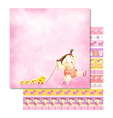 ursus-premium-glitter-scrapbook-paper-703000101-baby-girl-designkarton-30-5-x-30 image 5