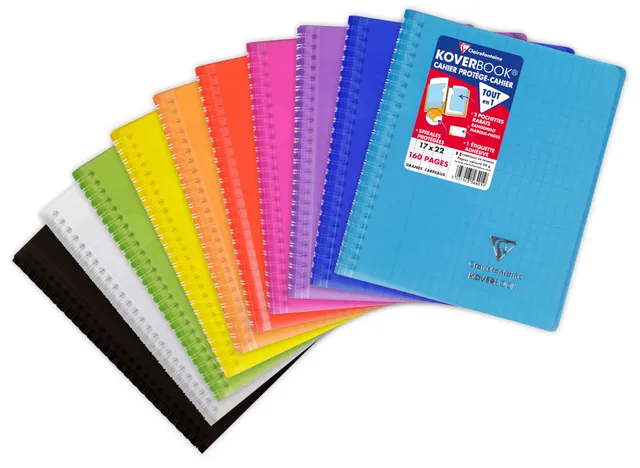 clairefontaine-koverbook-356401c-spiralheft-17x22cm-80-blatt-seyes-sortiert image 1