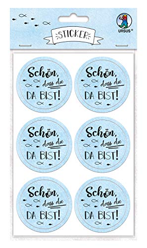 ursus-59510017f-sticker-sch-n-dass-du-da-bist-hellblau-24-st-ck-selbstklebend-4- image 5
