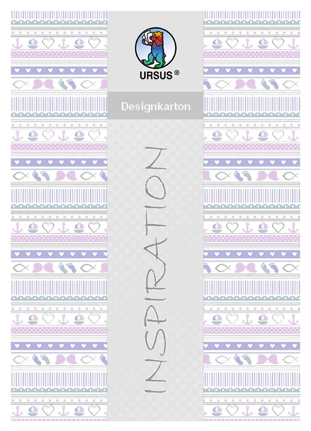 ursus-62344602f-designkarton-meine-taufe-m-dchen-din-a4-200-g-qm-25-blatt-silber image 1