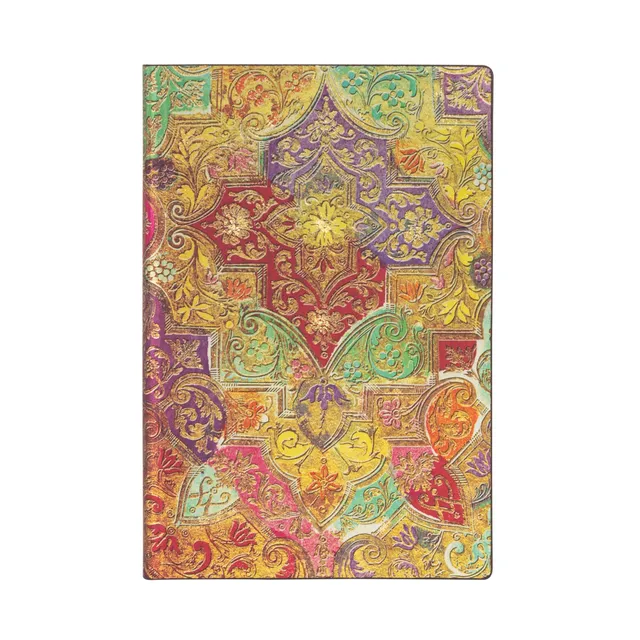 paperblanks-bavarian-wild-flower-mini-flexi-journal-liniert-brocaded-paper image 1