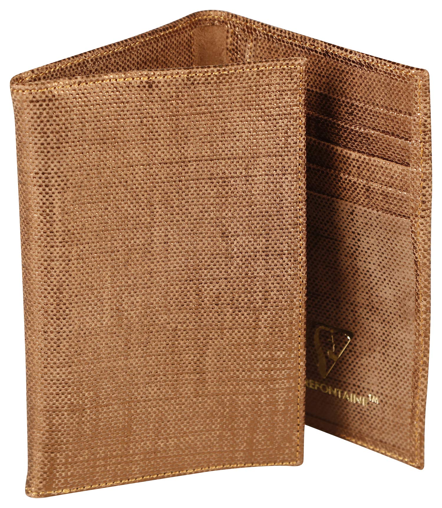 clairefontaine-kleo-pathra-kartenetui-lammleder-bronze-15-x-10-cm image 1