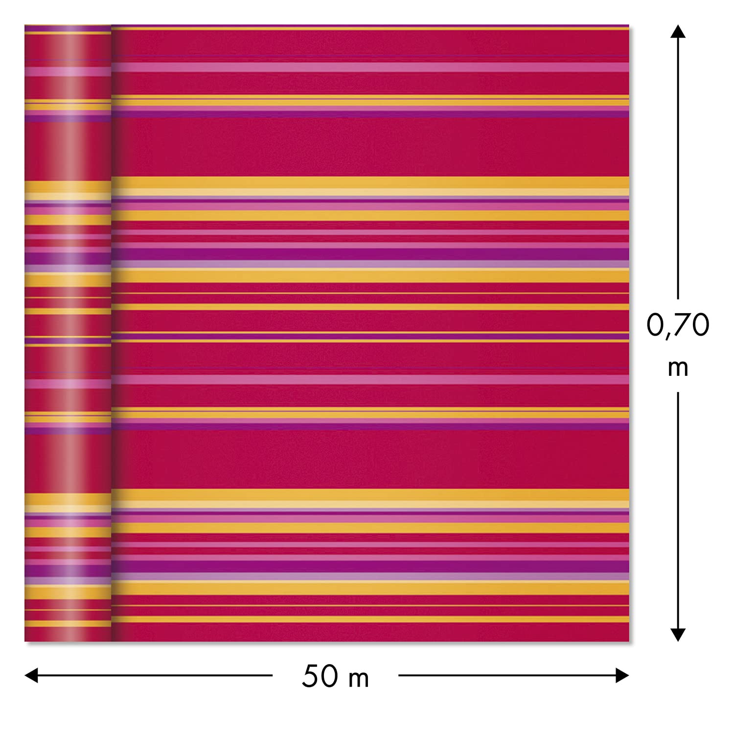 clairefontaine-geschenkpapier-rolle-alliance-fantasie-50x0-70m-rot-gold image 3