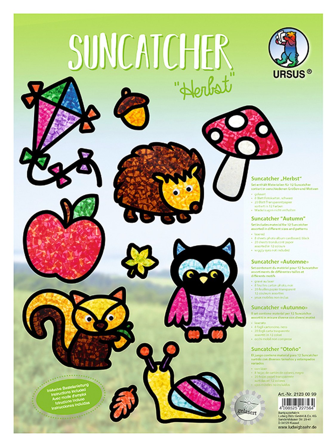 ursus-21210099-suncatcher-fr-hling-12-fensterbilder-300-g-qm-schwarz image 7