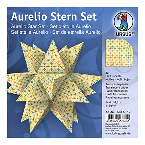 ursus-aurelio-stern-paradiso-faltbl-tter-gelb-33-blatt-transparentpapier-14-8-x- image 5