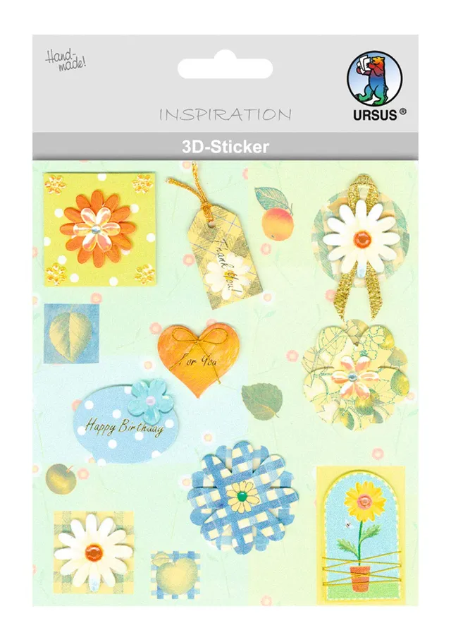 ursus-56420001-3d-sticker-everyday-motiv-01-selbstklebend image 1