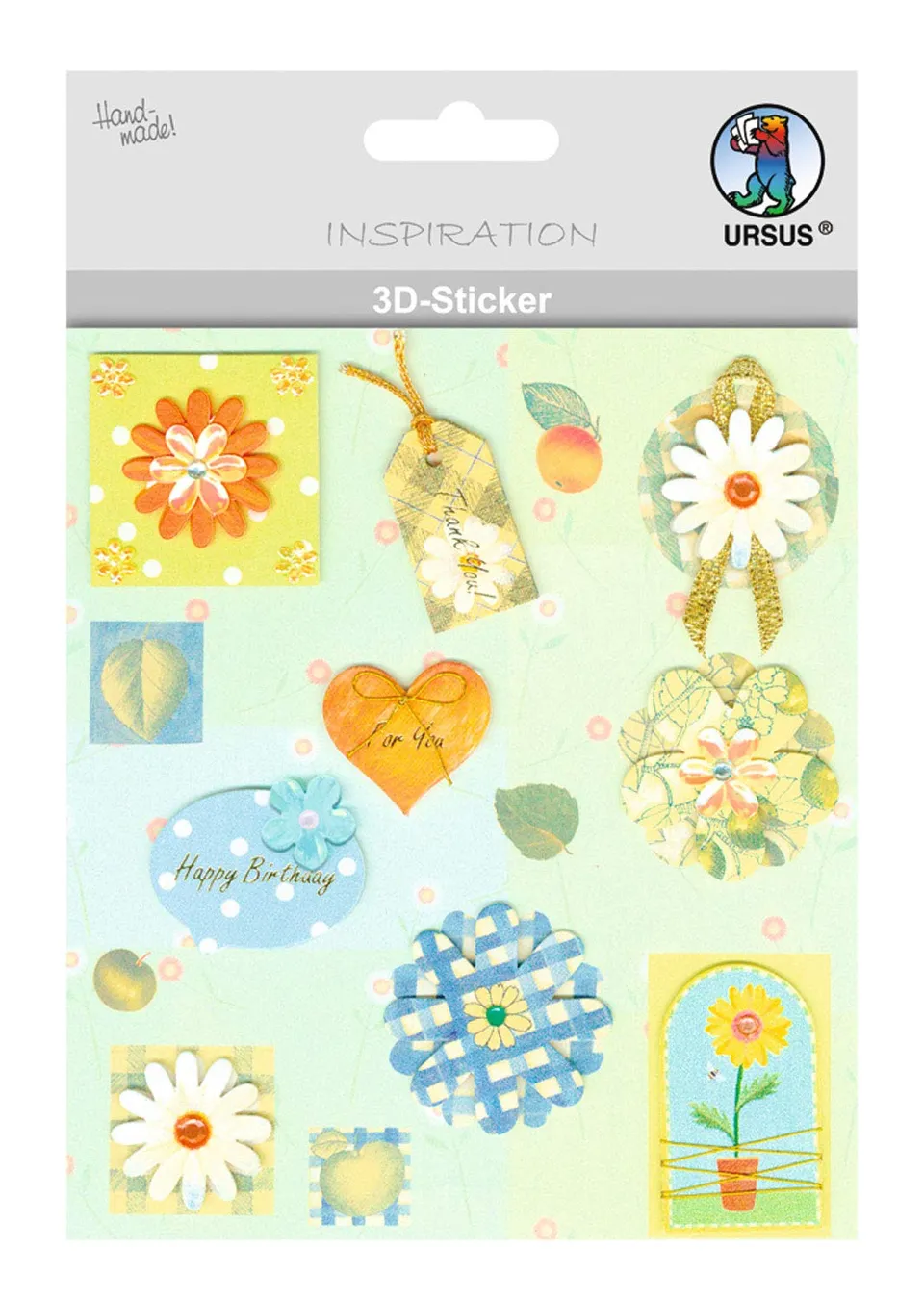 ursus-56420001-3d-sticker-everyday-motiv-01-selbstklebend image 1