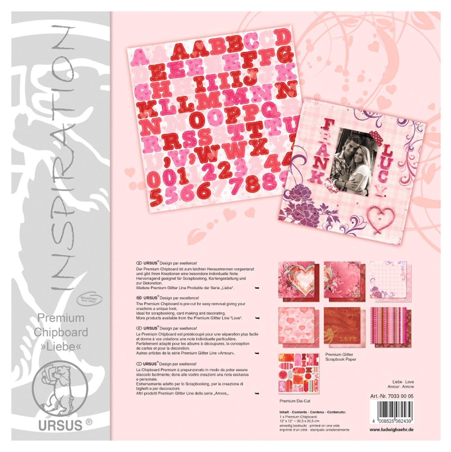 ursus-premium-glitter-collection-fr-hling-scrapbook-set-30-5x30-5-cm image 4